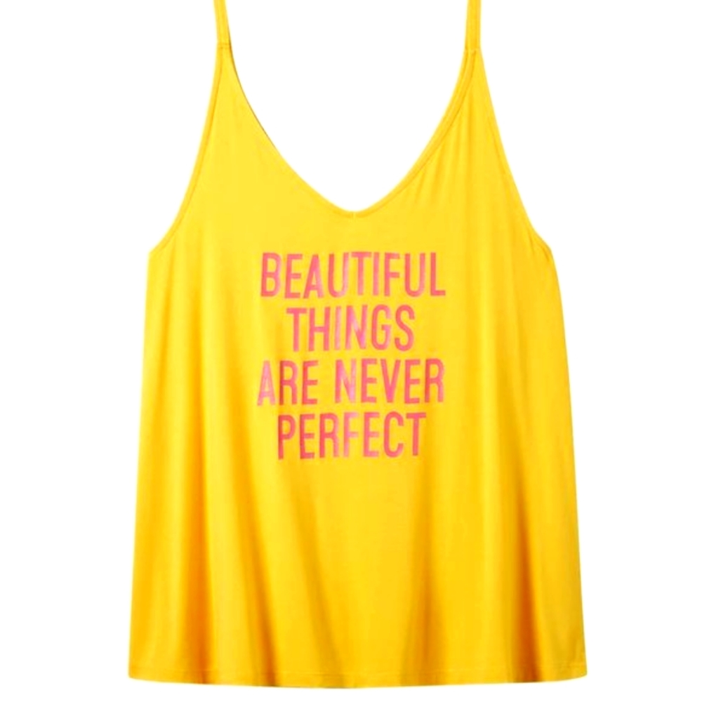 ❤NWT VINTAGE TORRID GRAPHIC SUPER SOFT BEAUTIFUL THINGS TANK SWIM COVER 2X - Picture 8 of 10